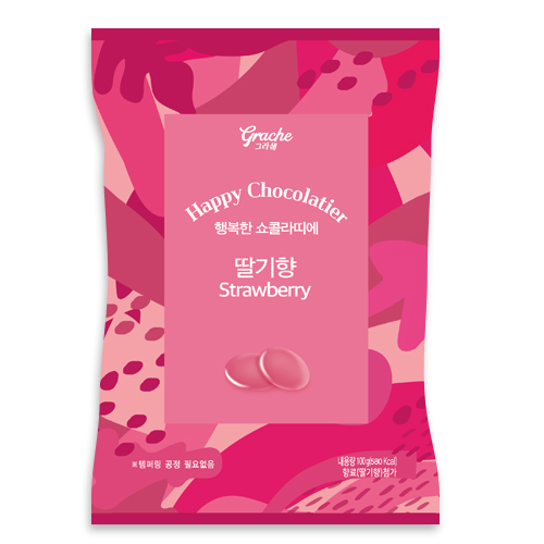 행복한 쇼콜라띠에 100g-딸기