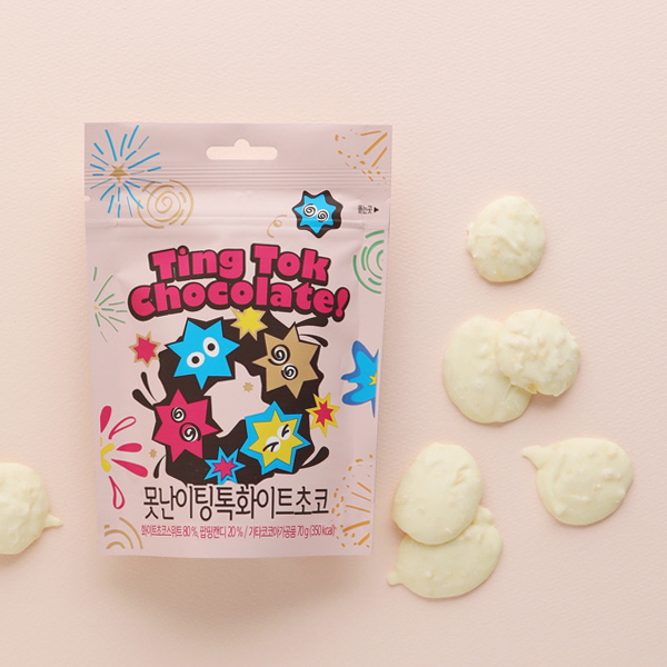 못난이팅톡화이트초콜릿 70g