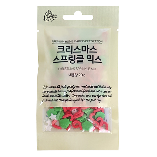 크리스마스스 프링클 믹스 셰이프-20g