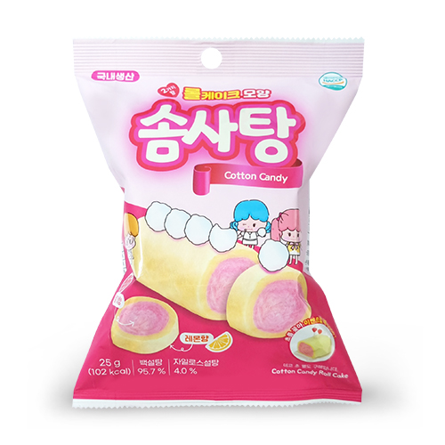 롤케이크모양솜사탕